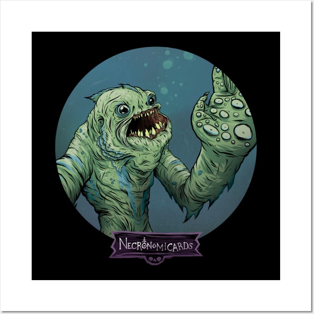 NecronomiCards - Dagon Wall Art by andyhuntdesigns